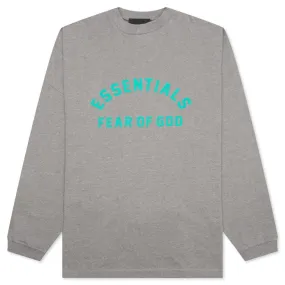 Heavy Jersey L/S Tee - Dark Heather Oatmeal