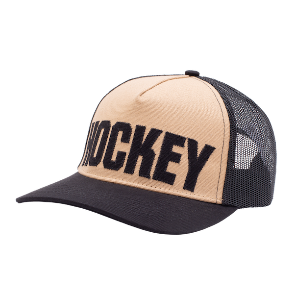 Hockey Truck Stop Hat 2 - Black/Cream