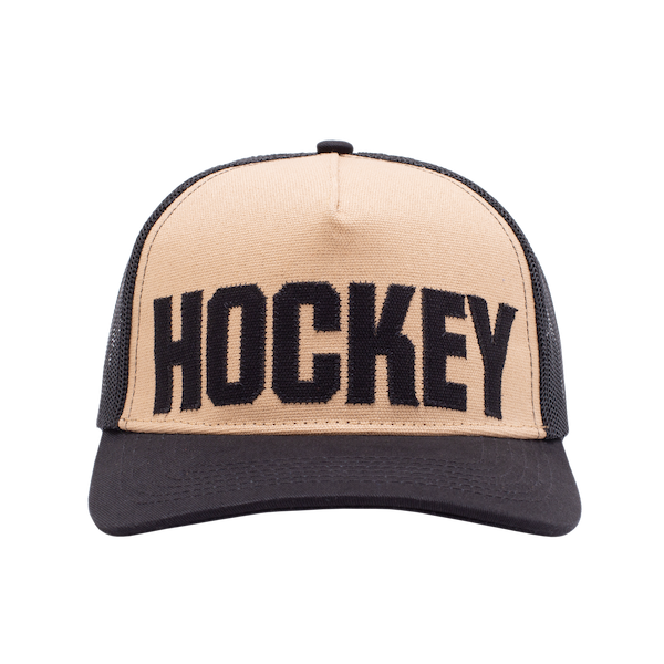 Hockey Truck Stop Hat 2 - Black/Cream