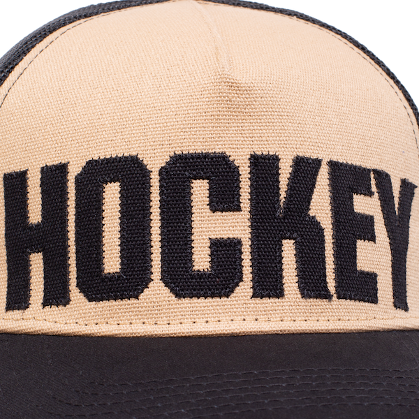 Hockey Truck Stop Hat 2 - Black/Cream