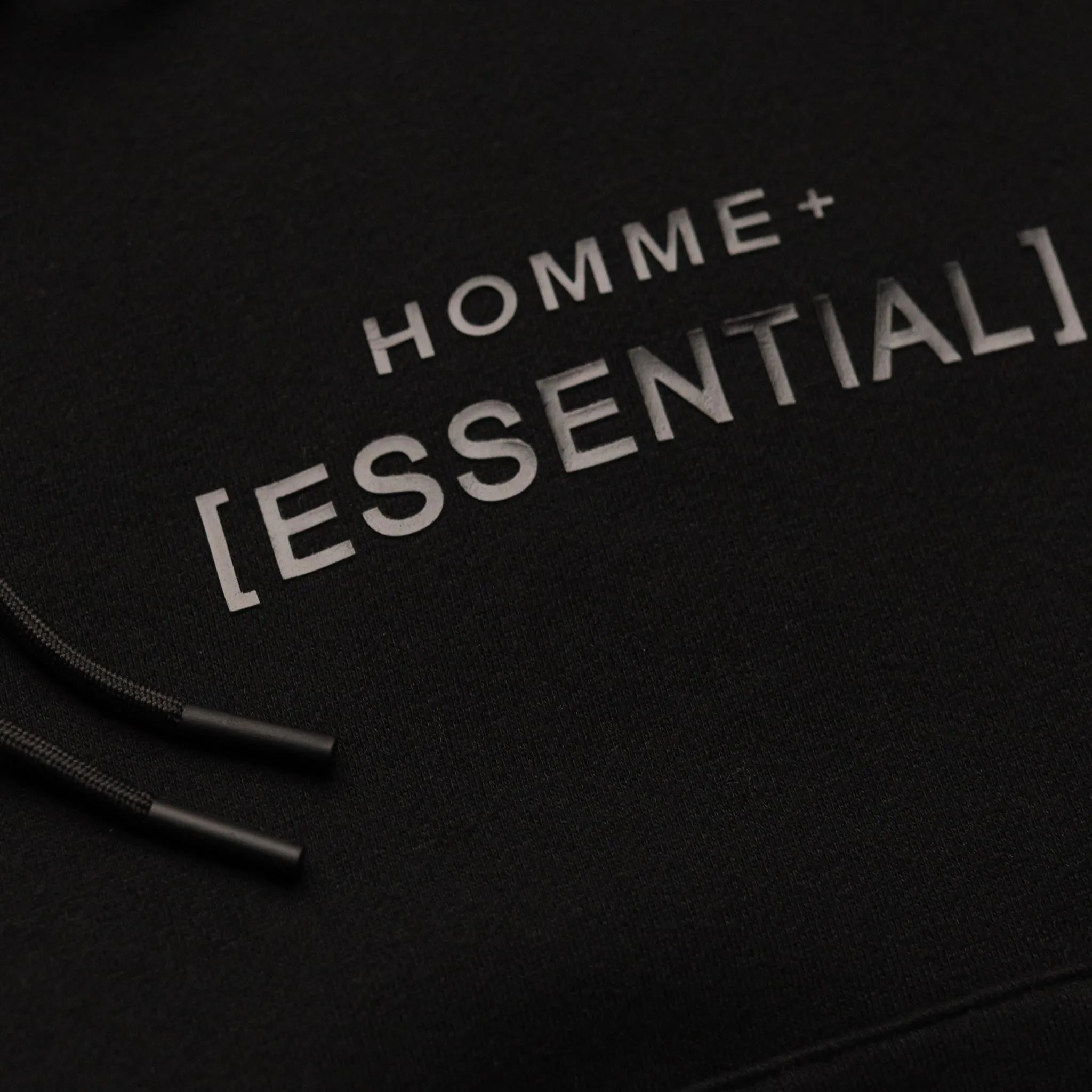 HOMME+ Essential Hoodie Black