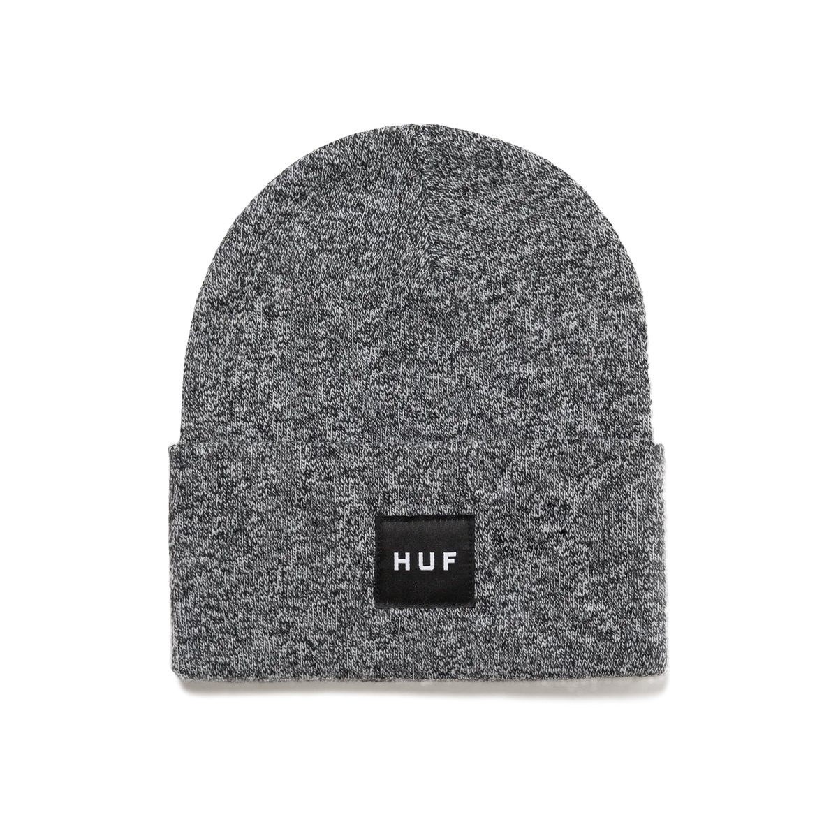 HUF Melange Box Logo Beanie Black