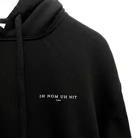 IH NOM UH NIT Paris Chest Logo Hoodie Black NCS23233