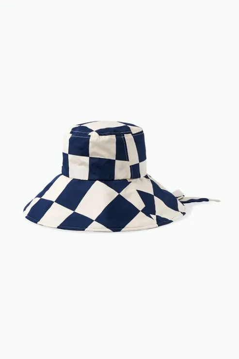 JASPER PACKABLE BUCKET HAT - WASHED NAVY/WHITECAP