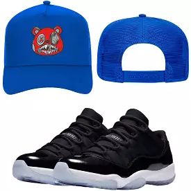 Jordan 11 Low Space Jam 11s Trucker Hat to Match - RED MONEY TALKS BAWS