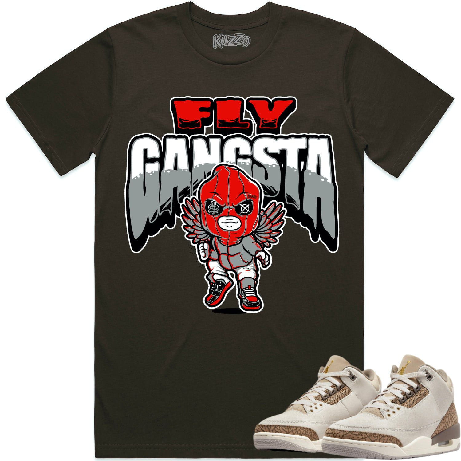 Jordan 3 Palomino 3s Shirt to Match - RED FLY GANGSTA