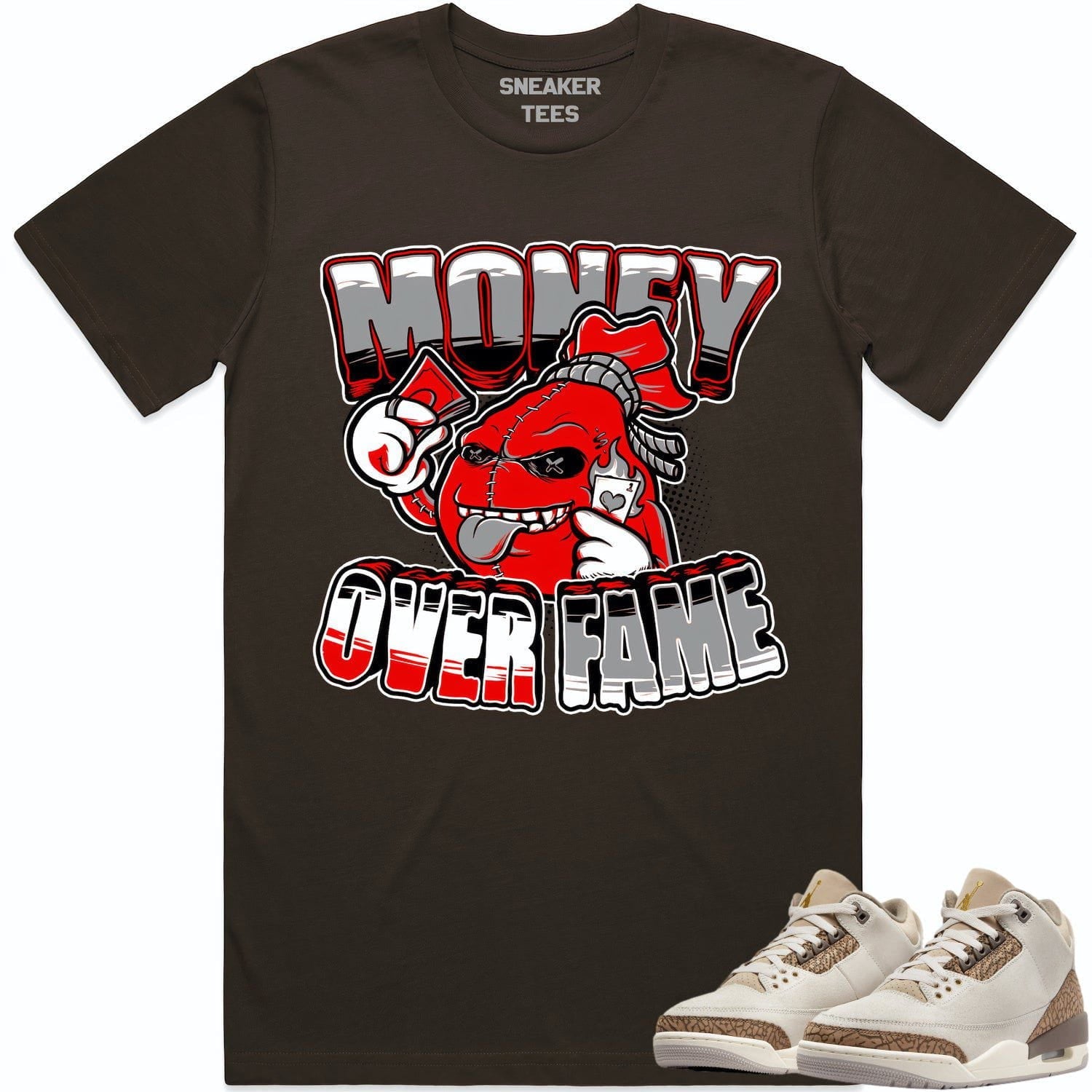 Jordan 3 Palomino 3s Shirt to Match - RED MOF