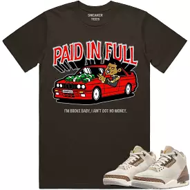 Jordan 3 Palomino 3s Shirt to Match - RED PAID