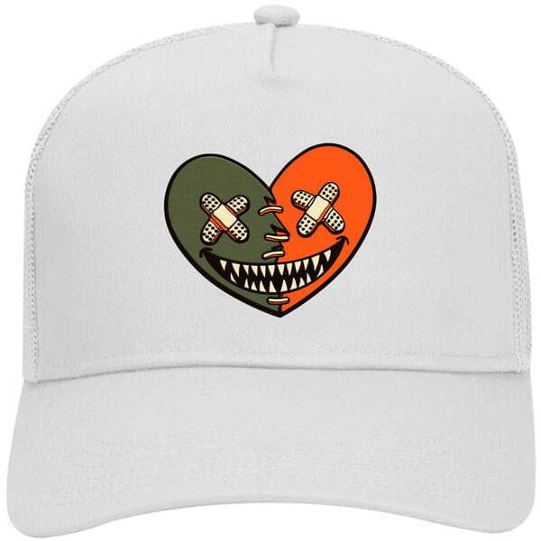 Jordan MVP Sky J Olive Trucker Hat to Match : CELADON HEART BAWS