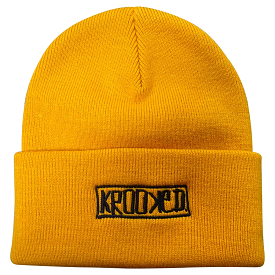 Krooked Box Cuff Beanie Mustard