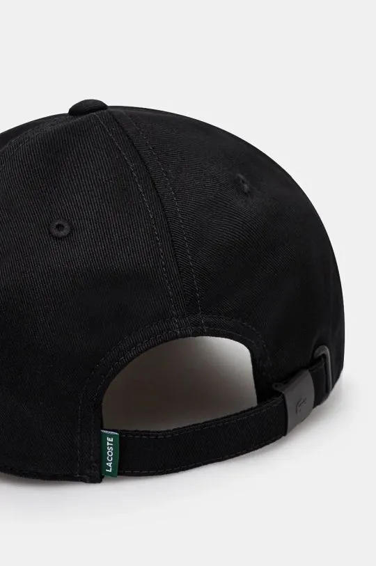 Lacoste baseball cap black color with an application RK3186