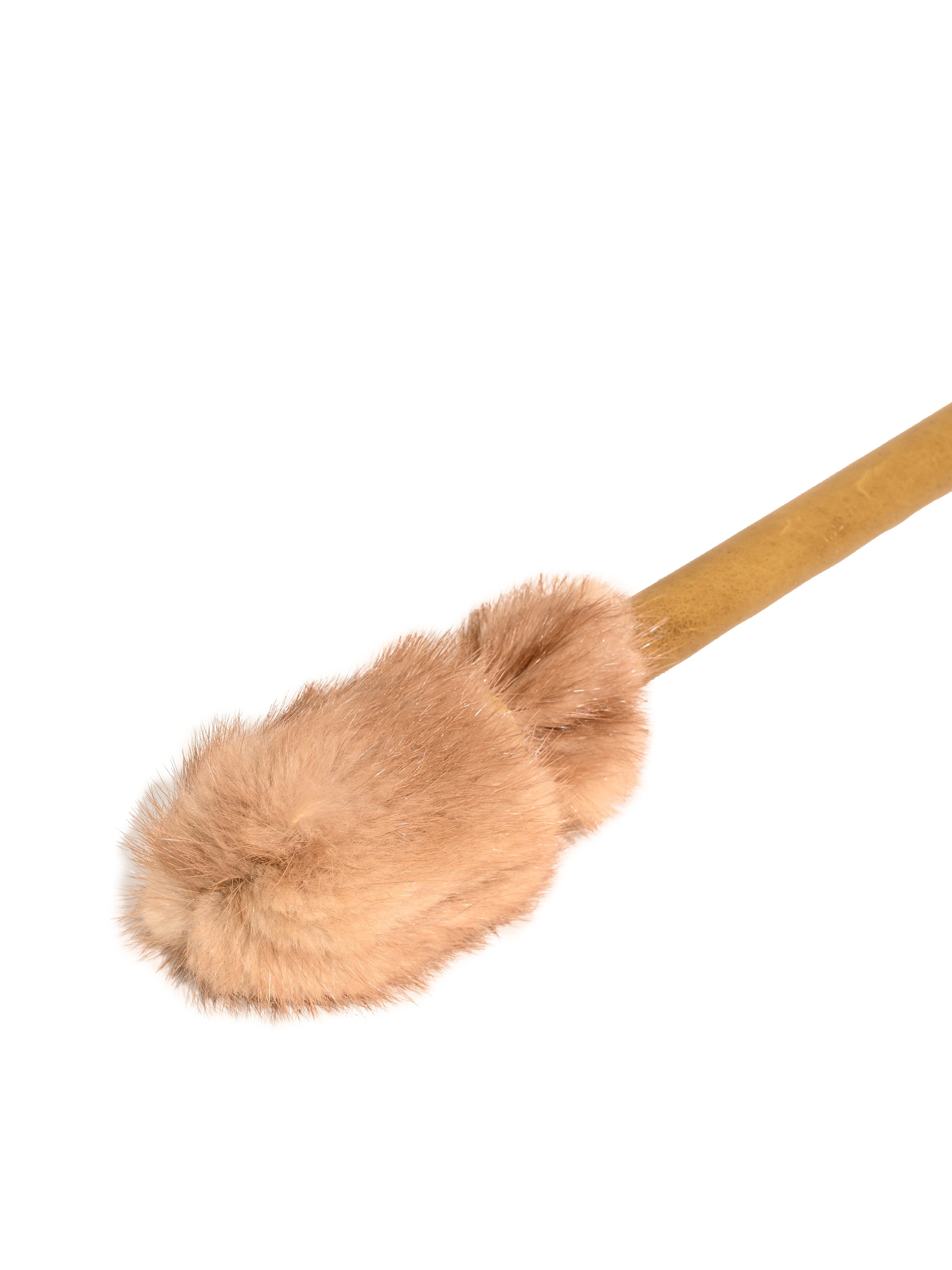 Leather-Wrapped Mink Drum Beater