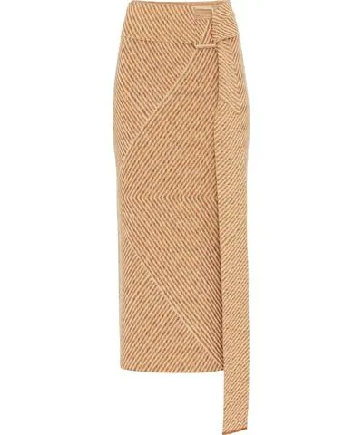 Les Friday Women's Neutrals Donna Midi Skirt