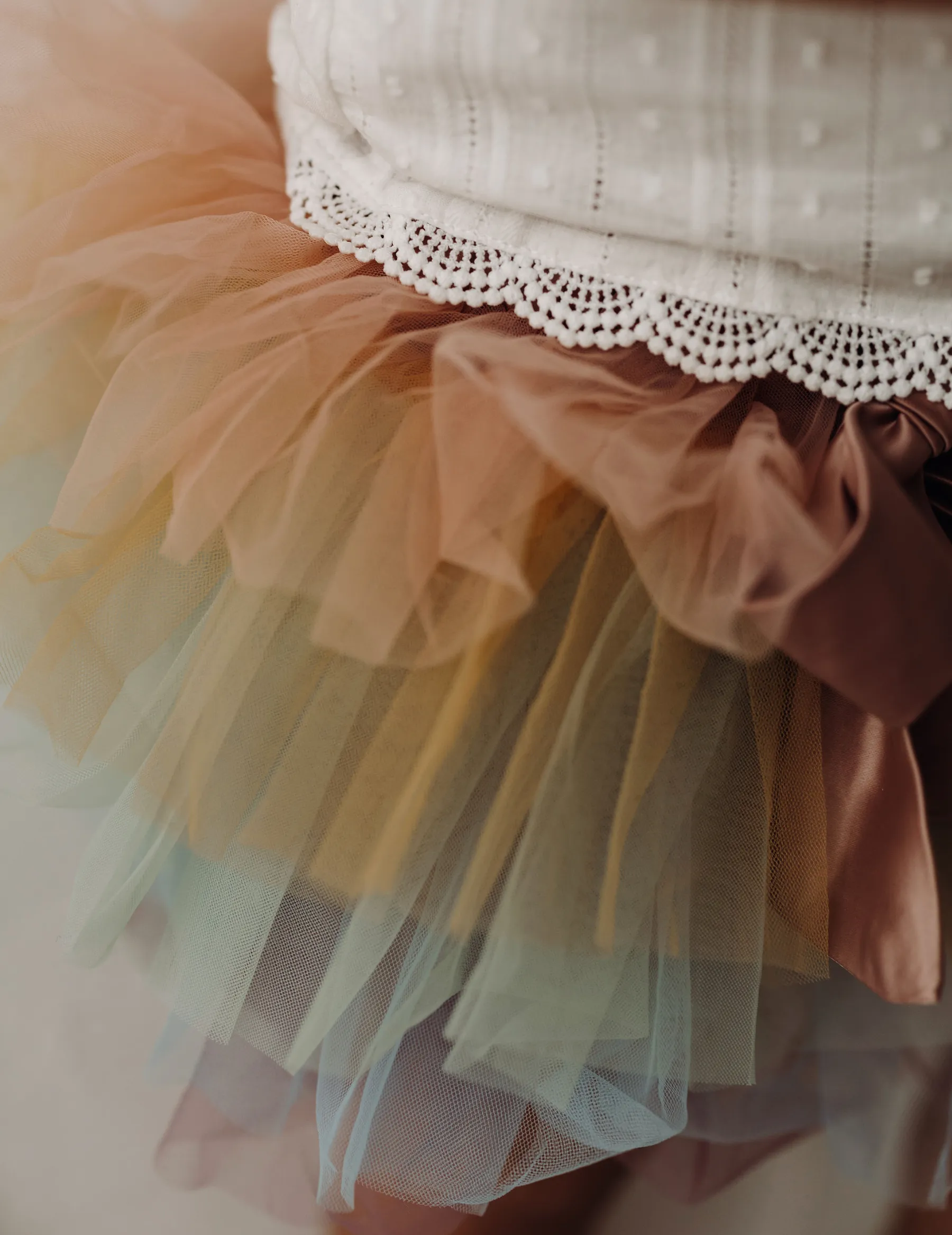 Little Ballerina Tutu Skirt - Rainbow Light