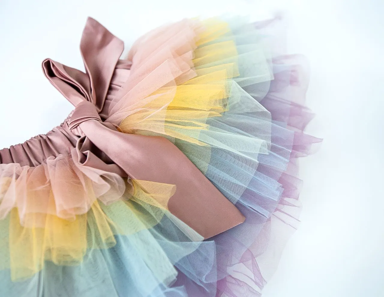 Little Ballerina Tutu Skirt - Rainbow Light