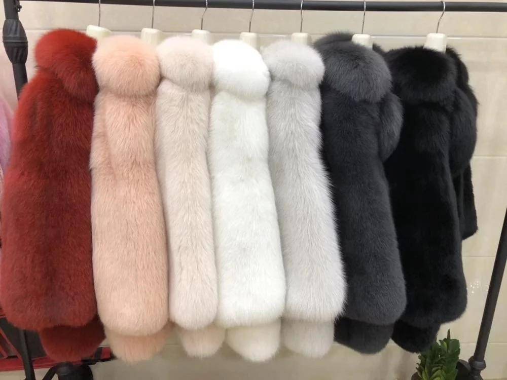 Lux Thick Fox Fur Coat