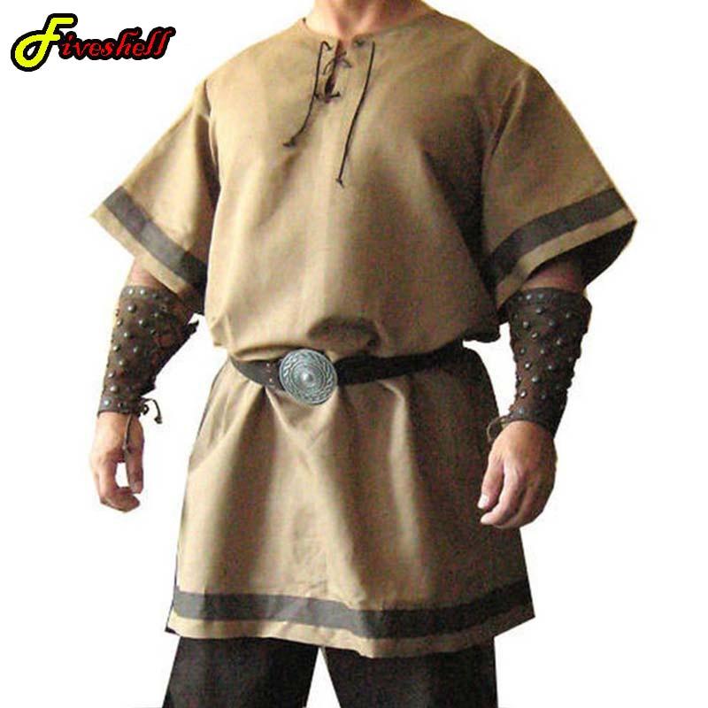 Medieval Vintage Tops Renaissance Viking Warrior Knight