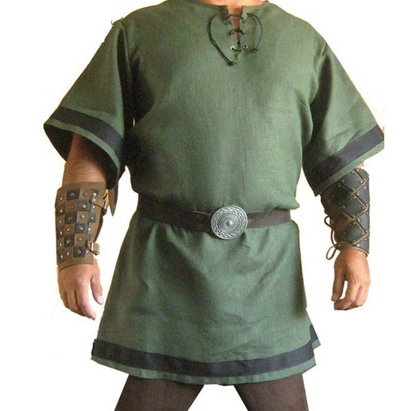 Medieval Vintage Tops Renaissance Viking Warrior Knight