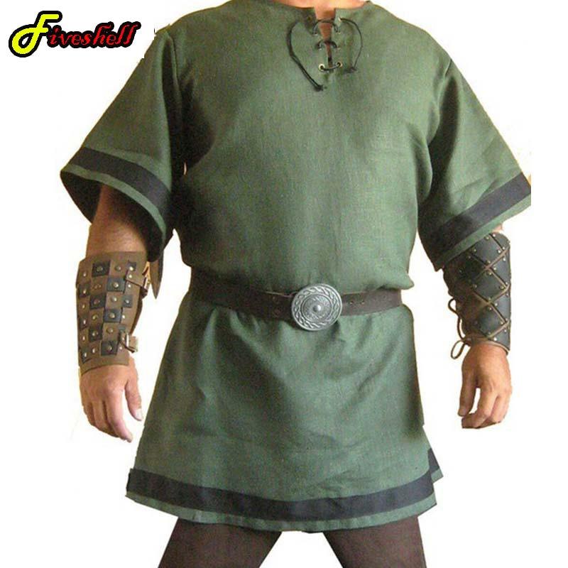 Medieval Vintage Tops Renaissance Viking Warrior Knight