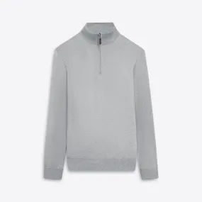 Melange Quarter Zip Pullover Sweater