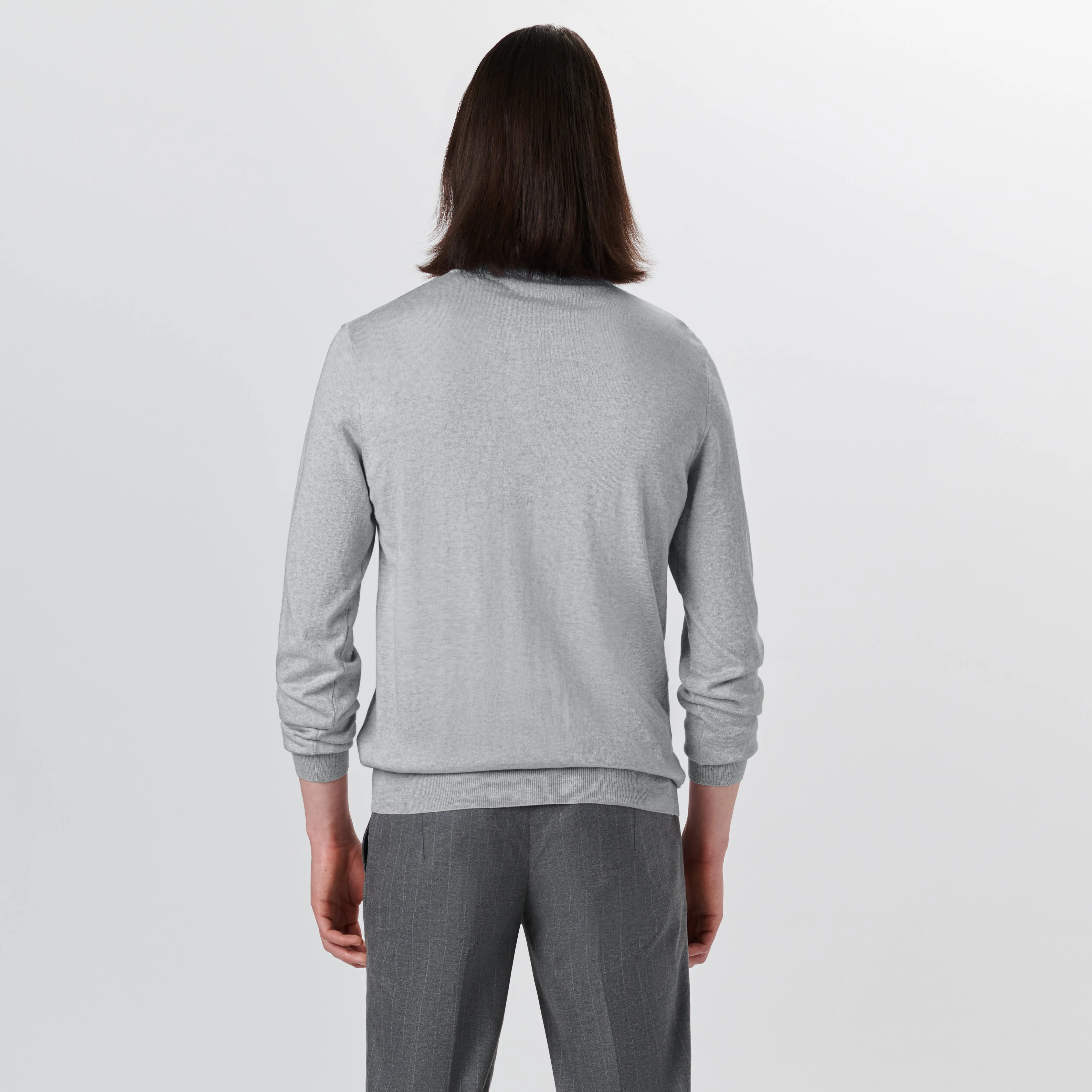 Melange Quarter Zip Pullover Sweater