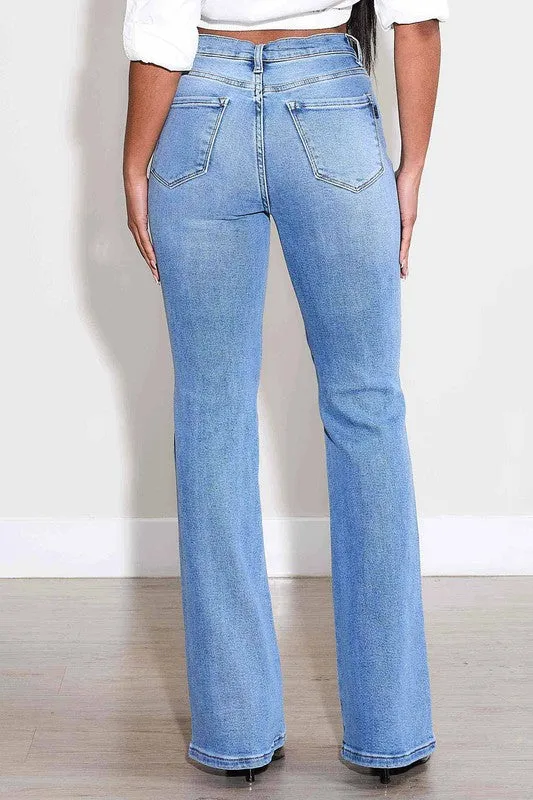 Mid Rise Western Bootcut Jeans