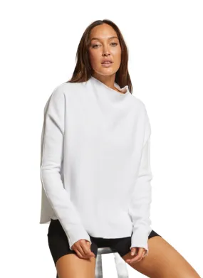 Morrison Mock Neck Sweatshirt White