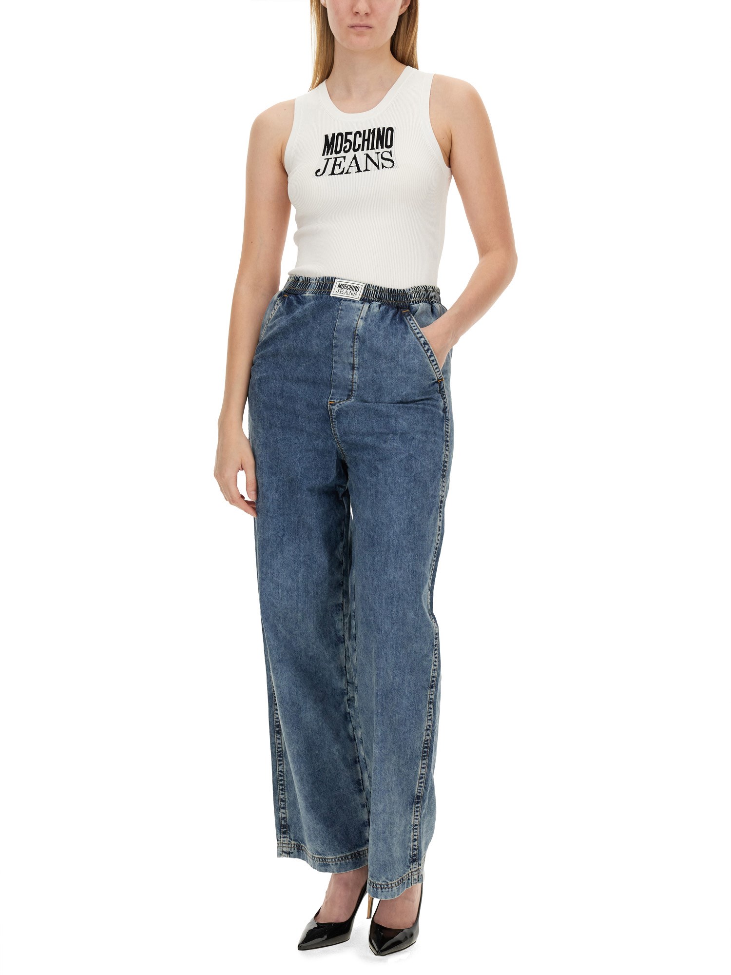 MOSCHINO JEANS    TOPS WITH LOGO