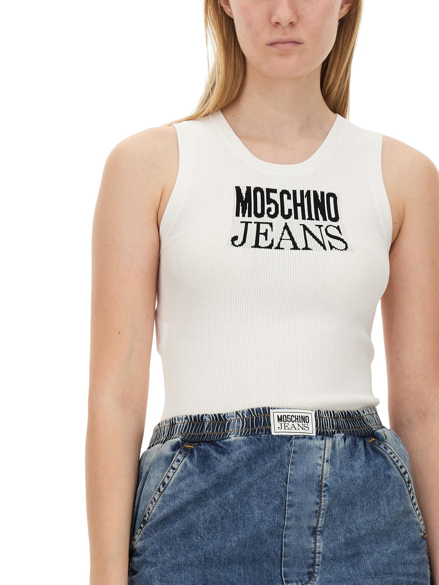 MOSCHINO JEANS    TOPS WITH LOGO