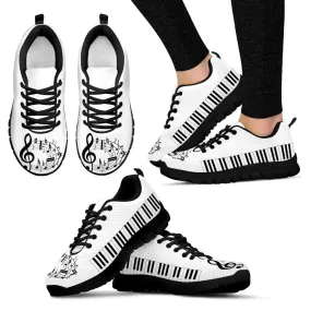 Music Lovers Womens Sneakers Black