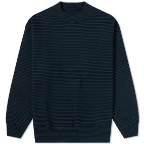 Nanamica Mock Neck SweatNavy & Green