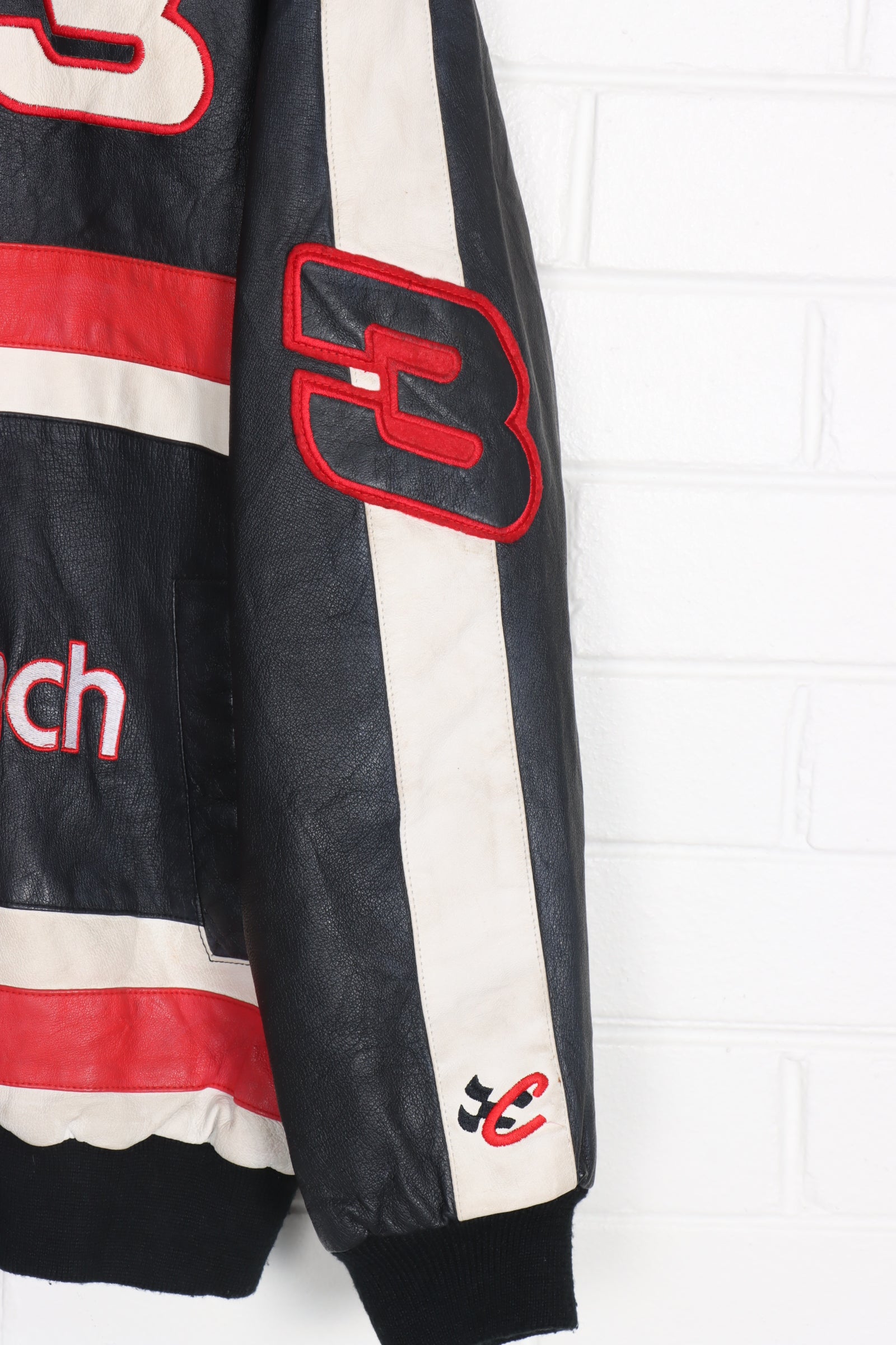 NASCAR Dale Earnhardt #3 Goodwrench Service Leather Racing Jacket (XL-XXL)