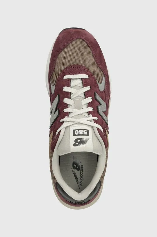 New Balance sneakers 580 maroon color