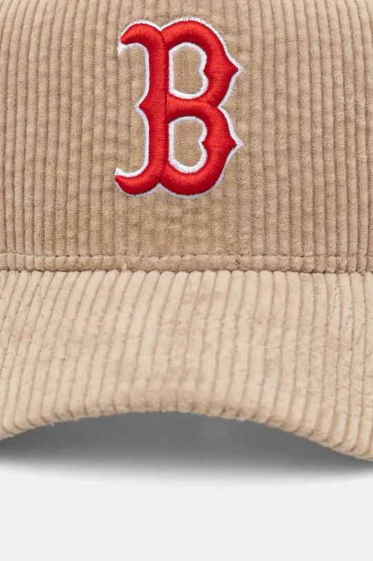 New Era baseball cap CORD TRUCKER BOSTON RED SOX beige color with an application 60565522