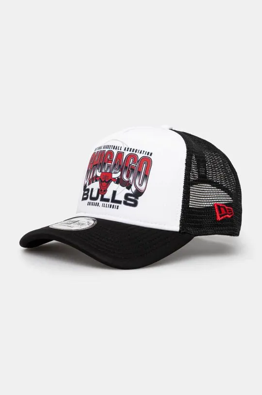 New Era baseball cap TEAM COLOUR TRUCKER CHICAGO BULLS black color with a print 60565421