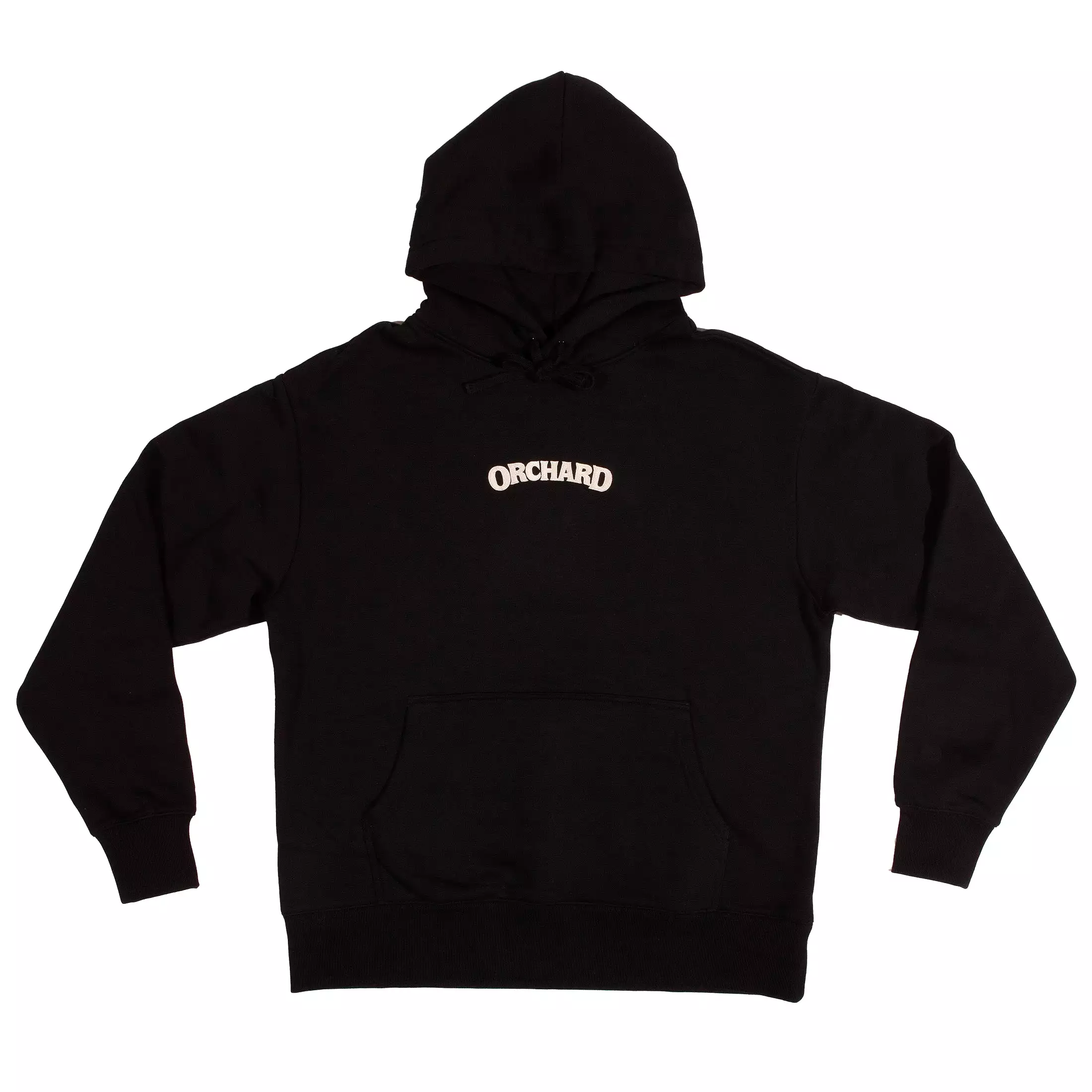 Orchard Text Emb Heavyweight Hoodie Black/Cream