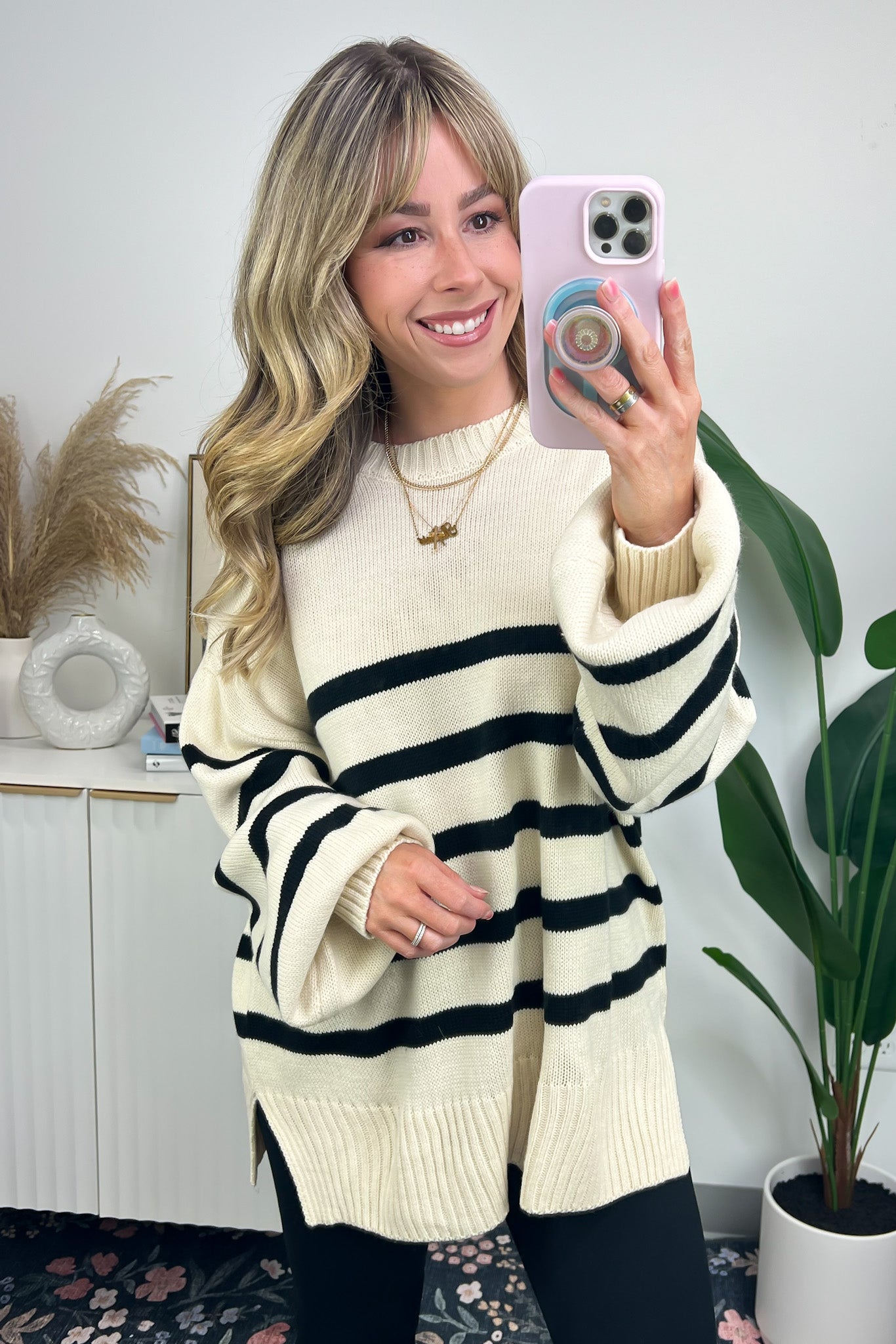 Pamina Striped Knit Sweater - FINAL SALE