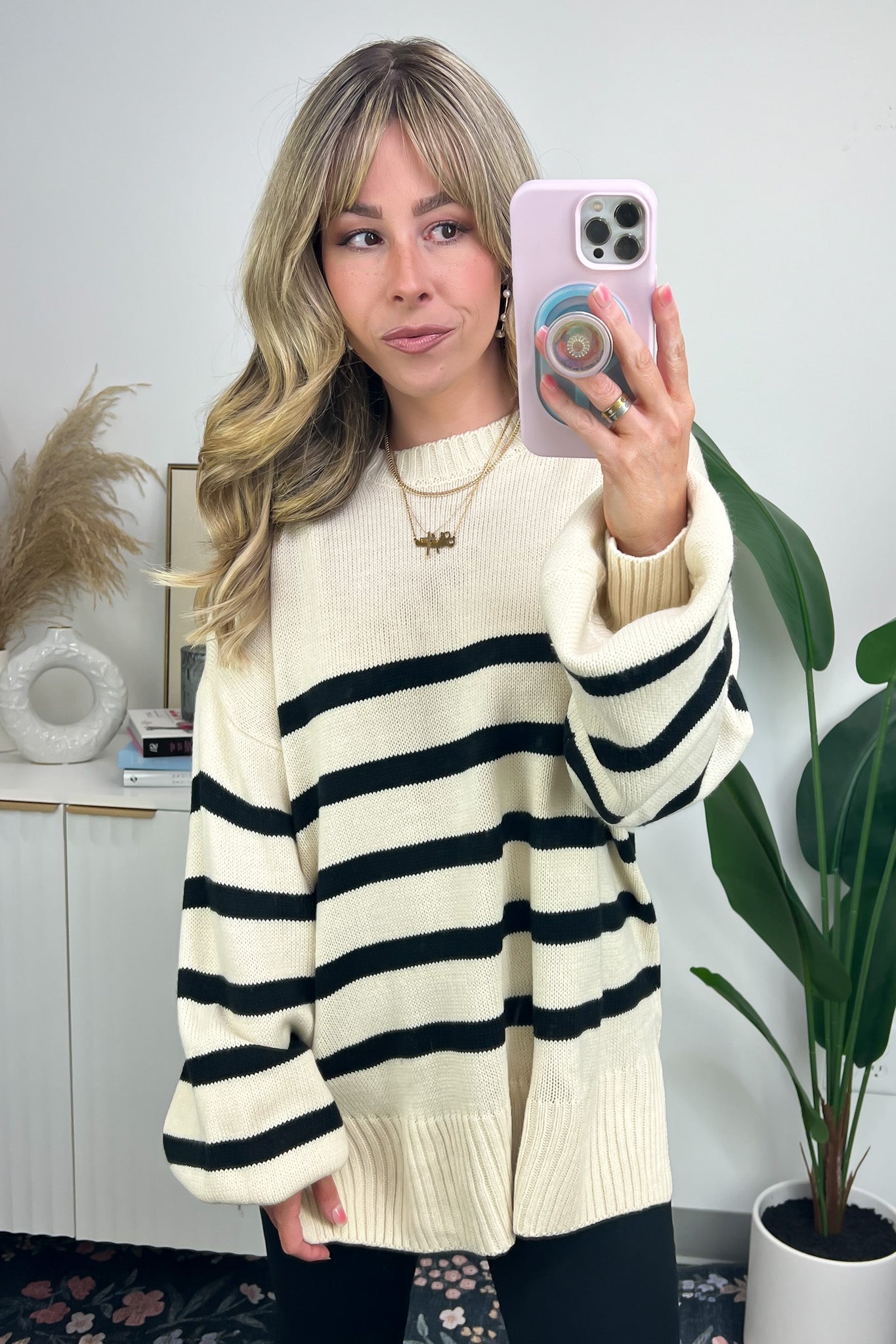 Pamina Striped Knit Sweater - FINAL SALE