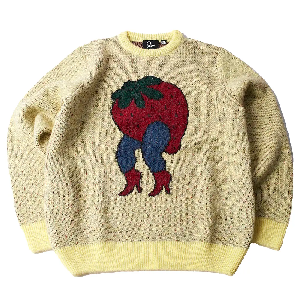 Parra Stupid Strawberry Knitted Pullover Sweater