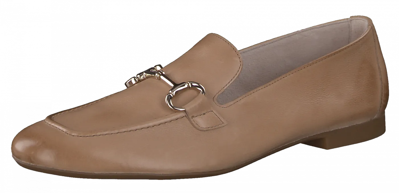 PAUL GREEN 2596 Camel  Leather Loafer