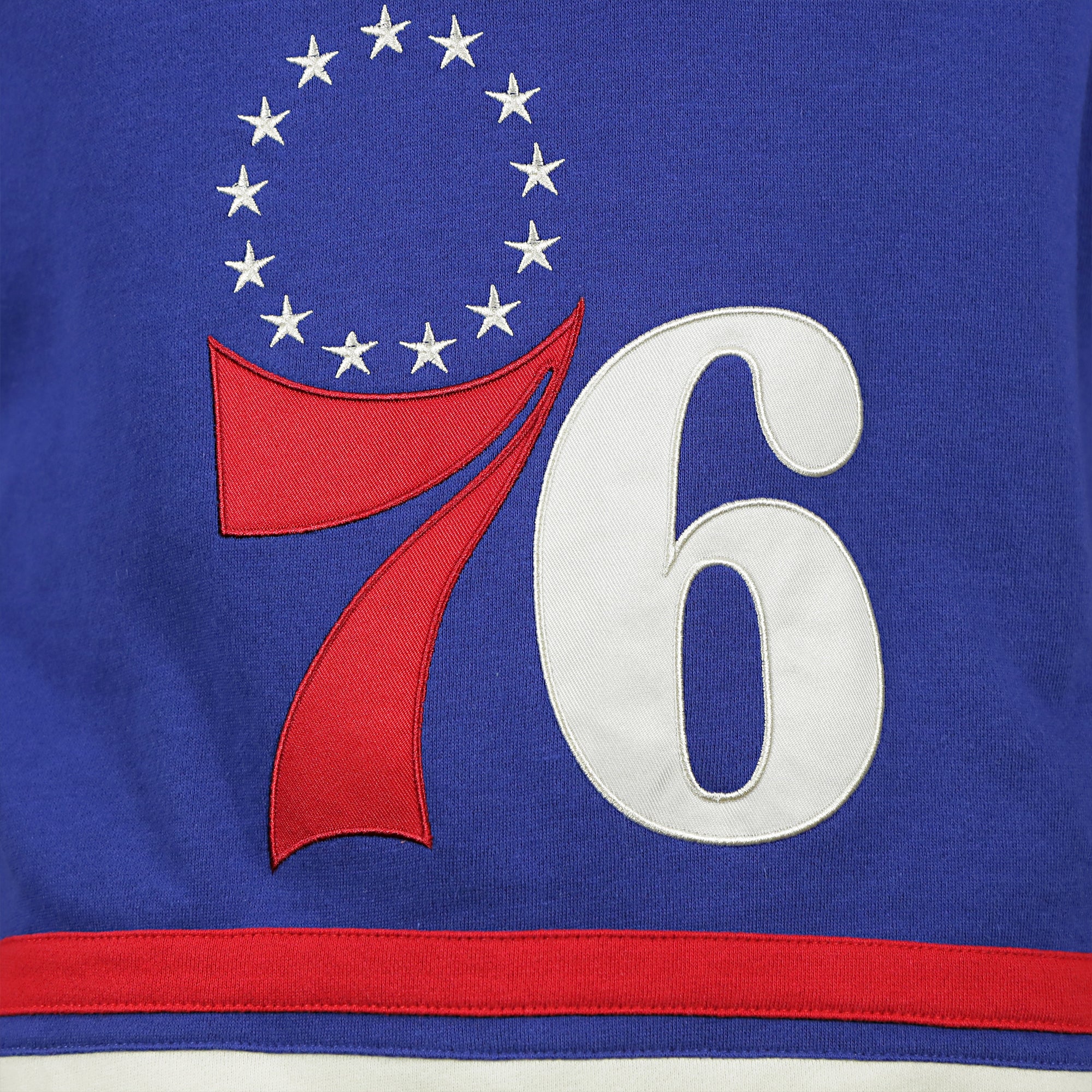 Philadelphia 76ers Vintage Hockey 47 Lacer Hoodie |  Blue, Red, White