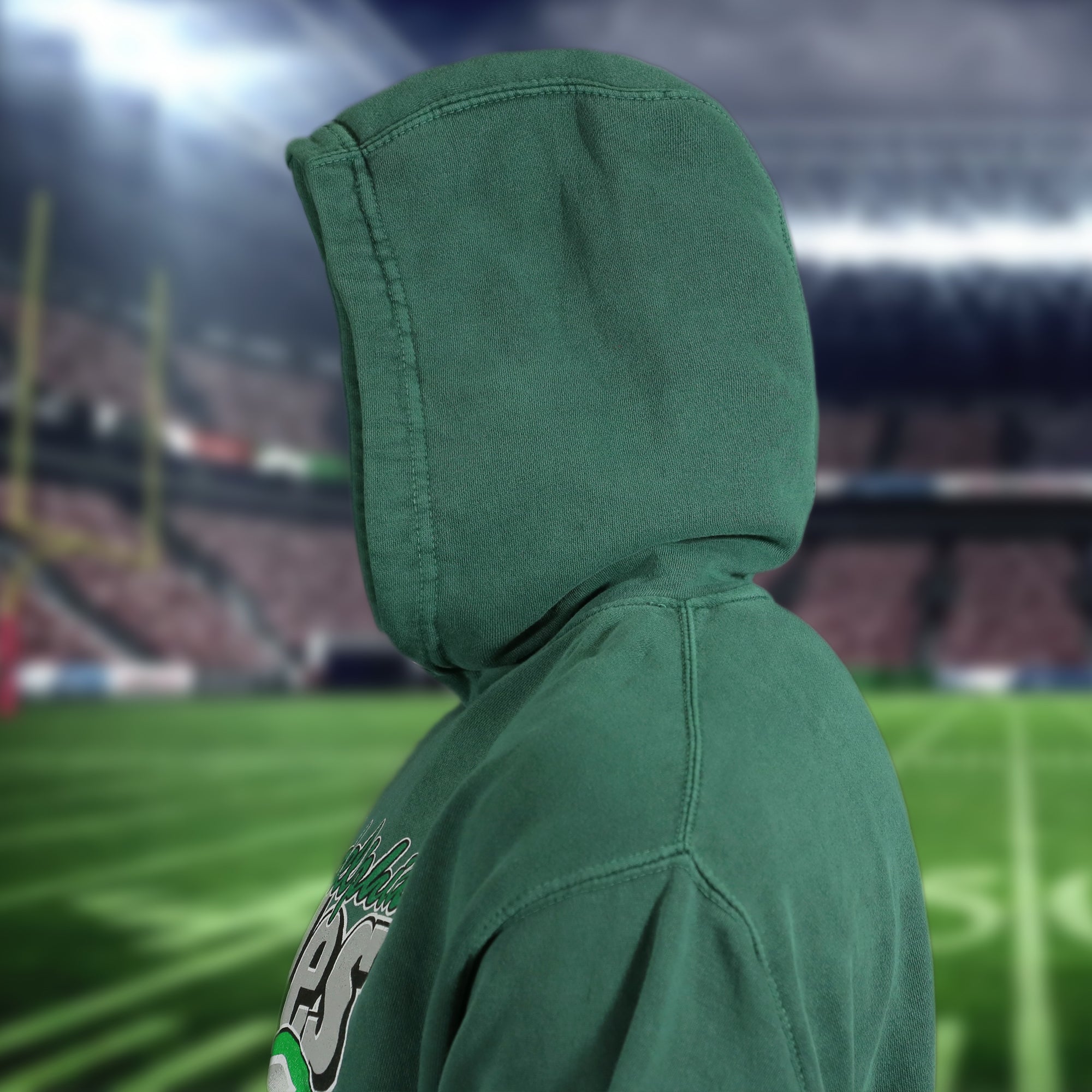 Philadelphia Eagles Sun Fade Pierce Kelly Green Pullover Hoodie | Elm Green