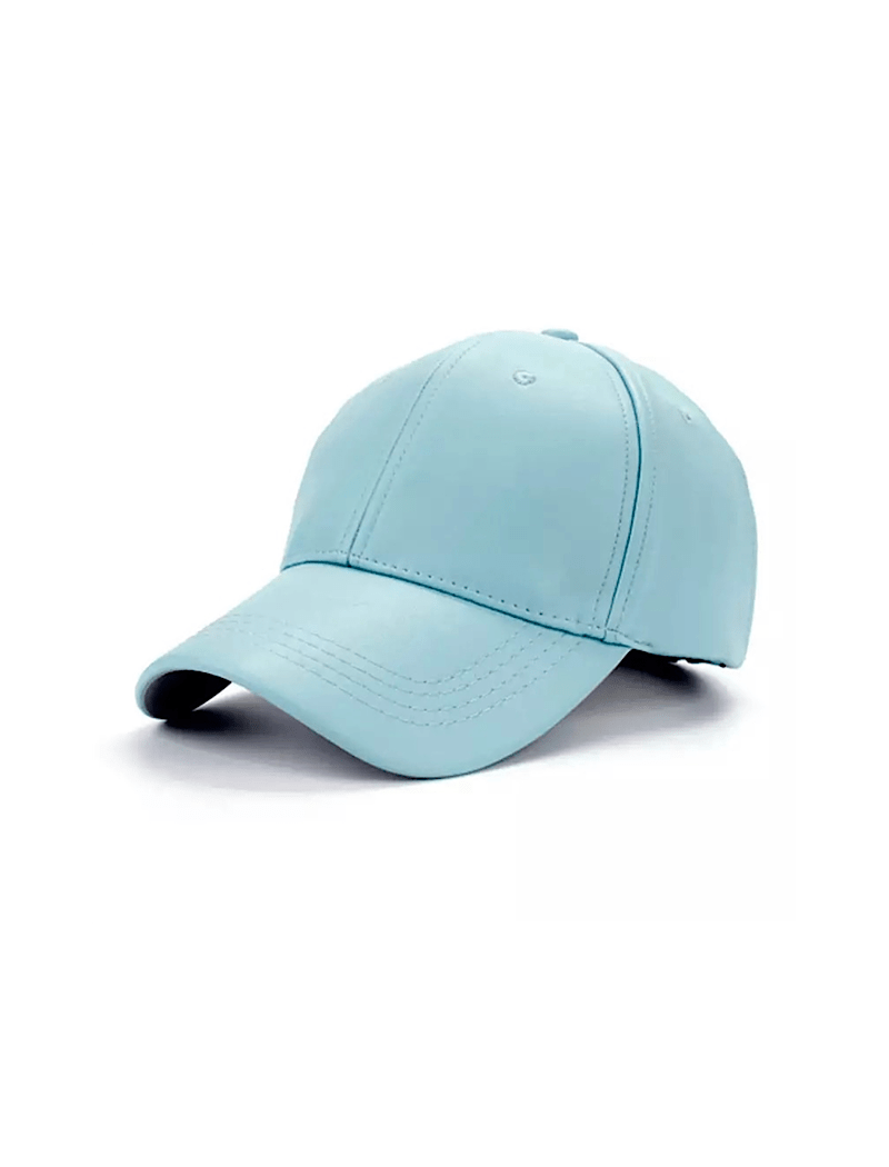 PU Leather Adjustable SnapBack Closure Cap