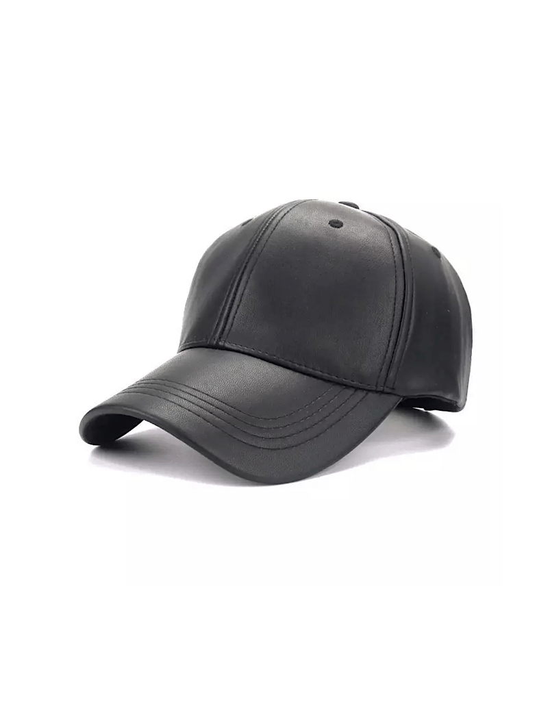 PU Leather Adjustable SnapBack Closure Cap