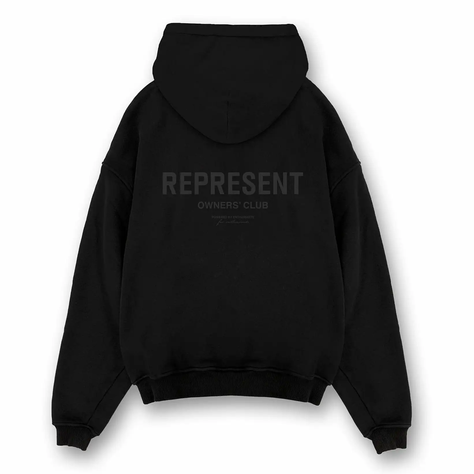 Represent Owners Club Logo Hoodie Black Reflective