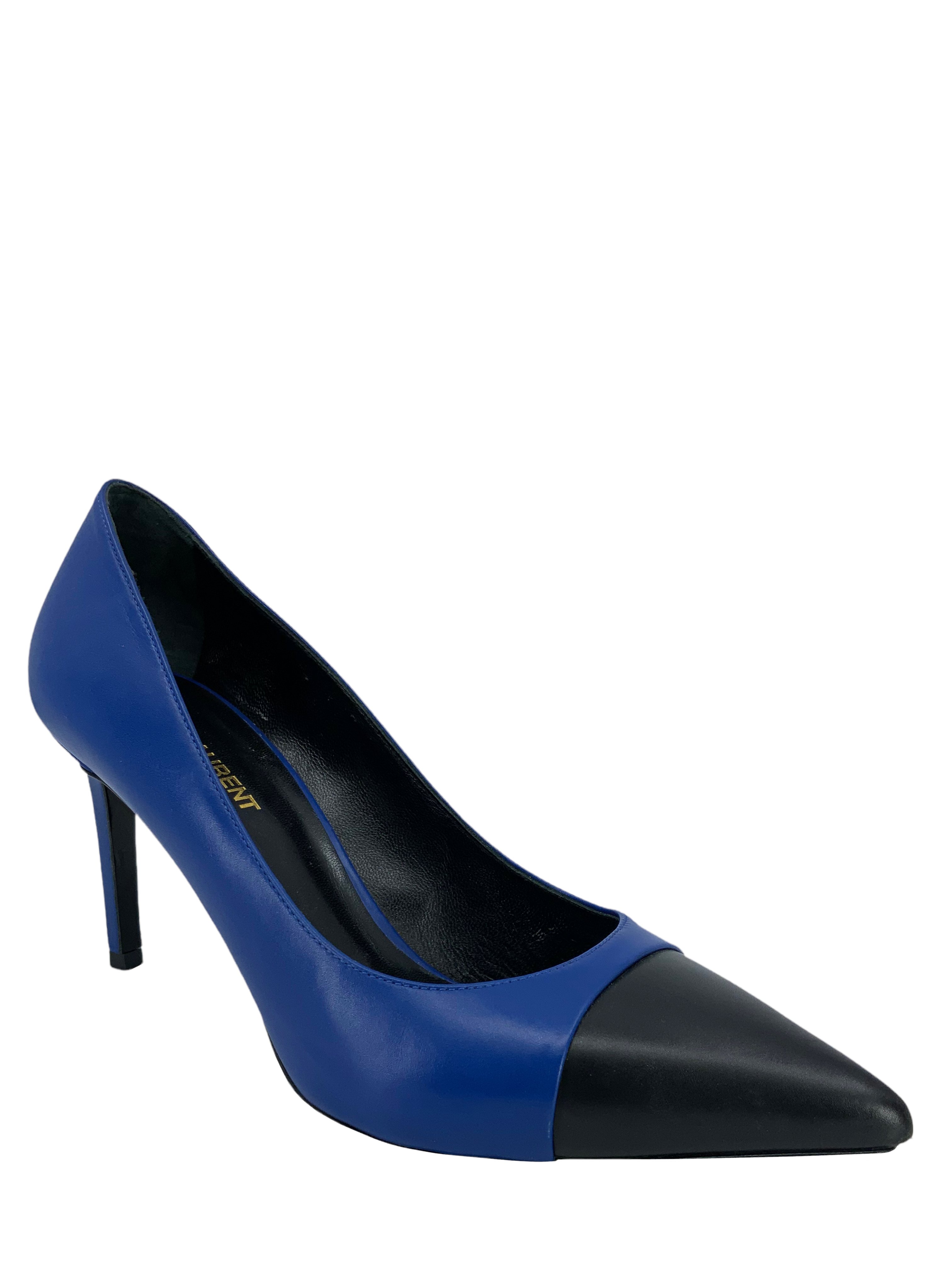 Saint Laurent Bi-Color Cap Toe Pumps Size 8