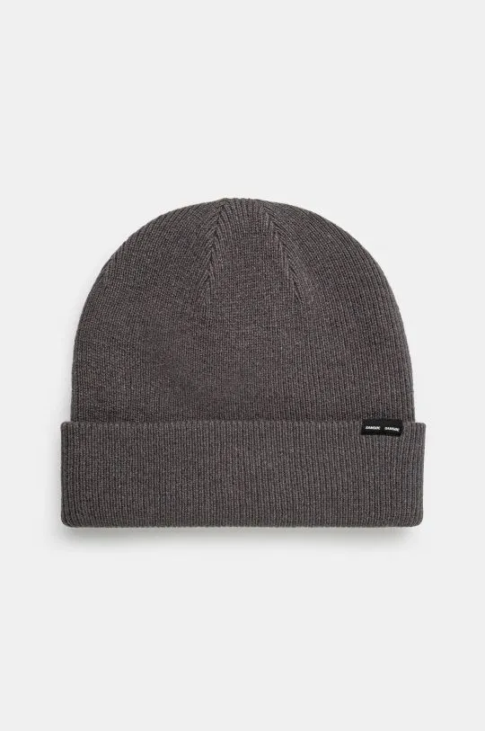 Samsoe Samsoe wool beanie gray color thick knit