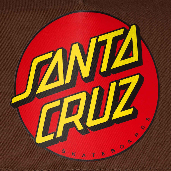 Santa Cruz Classic Dot Trucker Hat - Tan/Brown