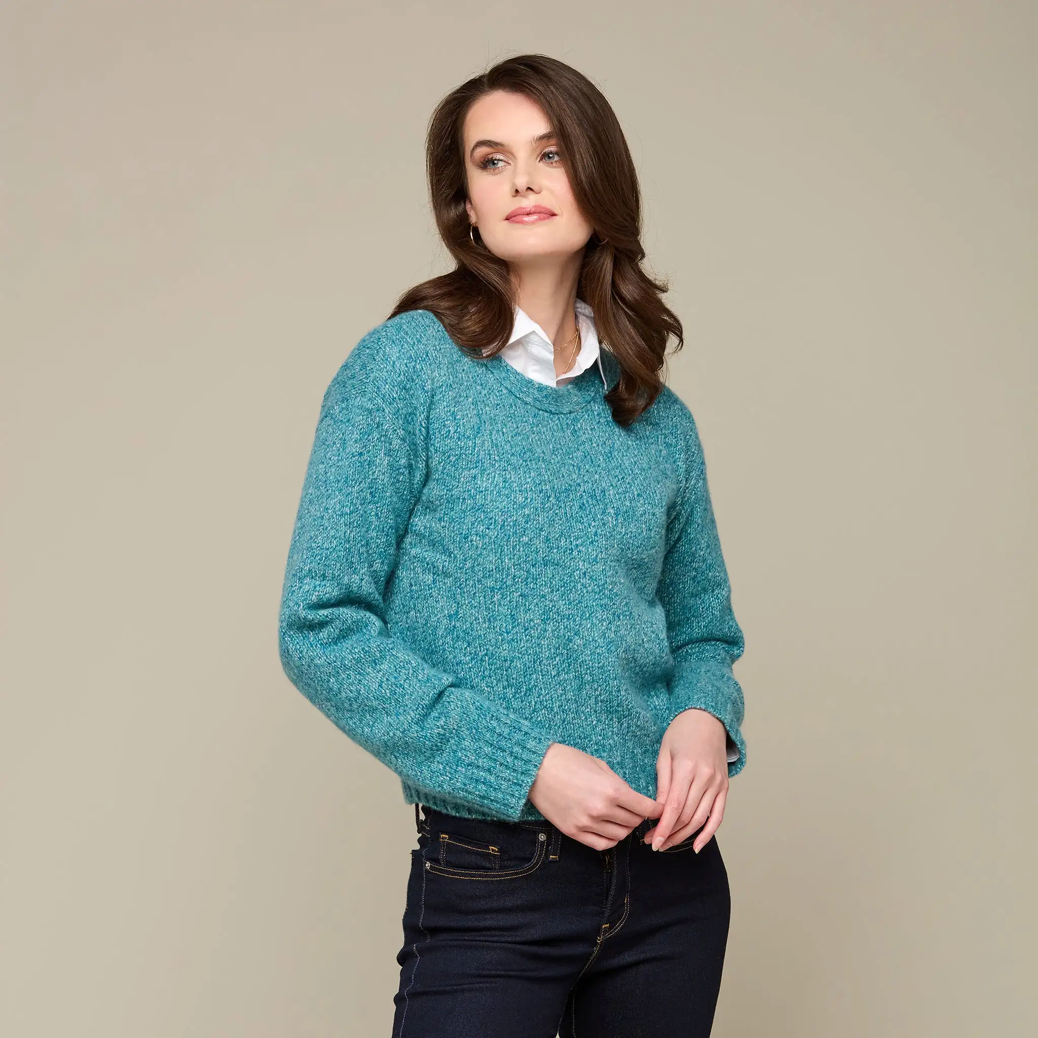 Scout Pullover Sweater :: Peacock Blue