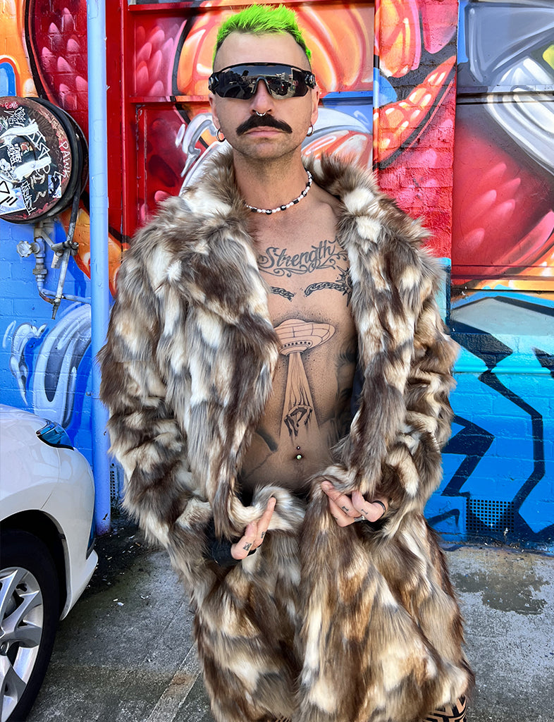 SHERIFF FAUX FUR JACKET  MADE 4 U 